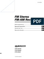FM Stereo FM-AM Receiver: STR-DE545 STR-DE445 STR-SE501