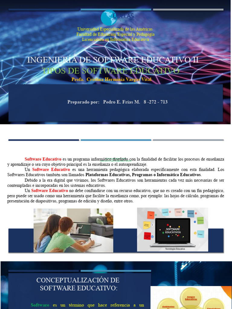 Tipos de Software Educativo | PDF | Software | Enseñando