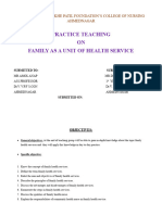 Family Health Services Practice Teaching
