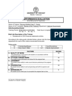 OJT Form 5 - Performance Evaluation
