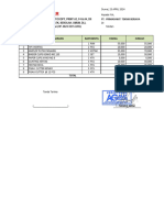 Purchase Order (Po) PT PTB Medan - 25 April 2024