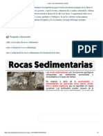 Que Es Rocas Sedimentarias y Funsion