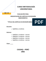 Curso Metodología Universitaria