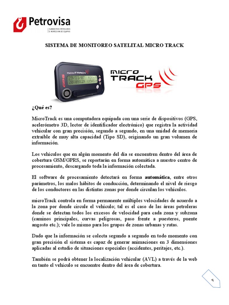 Sistema MicroTrack: Monitoreo Vehicular Avanzado | PDF | Gsm | paquete ...