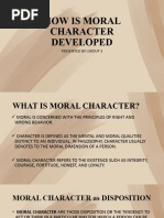 How Is Moral Character Developed