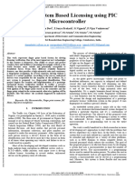 Ignition System Based Licensing Using PIC Microcontroller