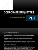 Corporate Etiquette