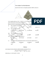 Vector Algebra Case Based Questions 1. A Building Is To Be Constructed in The Form of A Triangular Pyramid, ABCD As Shown in