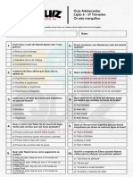 Quiz 2024 - Lição 4 - Adolescentes