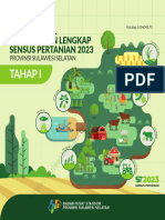 Buklet Hasil Pencacahan Lengkap Sensus Pertanian 2023 - Tahap I Provinsi Sulawesi Selatan