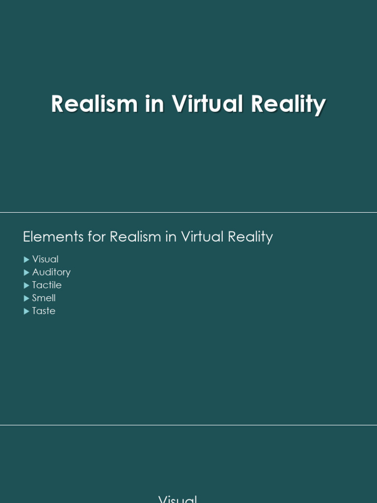 Enhancing Realism in Virtual Reality | PDF | Rendering (Computer ...