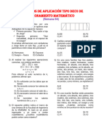 Ejercicios de Aplicación Tipo DECO de Razonamiento Matemático - SEMANA 04