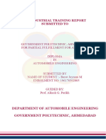 AN INDUSTRIAL TRAINING REPORT Final PDF