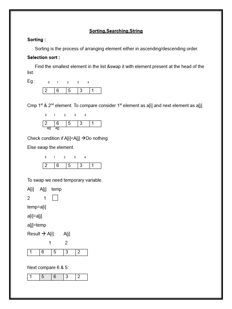 Sorting | PDF | String (Computer Science) | Computer Data