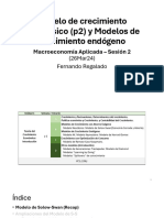 Modelo de Crecimiento Neoclásico (P2) y Modelos de Crecimiento Endógeno 26mar24