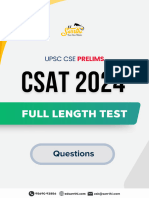 1147) CSAT FLT - 3 - Questions