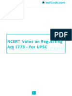 Ncert Notes On Regulating Act 1773 For Upsc Ec7889ad