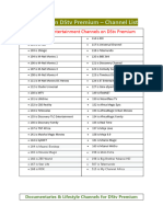 Channels On DSTV Premium