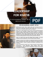 Materi Leadership For Khatib Ramadhan Peserta