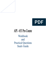 API 653 Pre Course Workbook and Practical Questions Study Guide