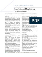 Common Sense Industrial Engineering