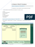 Inventory Features in Tally