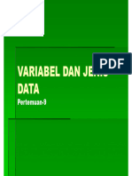 Pertemuan 9 - ADP - Variabel Dan Data (Compatibility Mode)