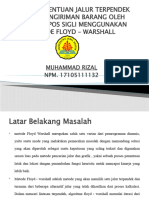 Sistem Penentuan Jalur Terpendek Untuk Pengiriman Barang Oleh Kurir PT-Pos Sigli Menggunakan Metode Floyd-Warshall