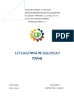 Ley Orgánica Seguridad Social