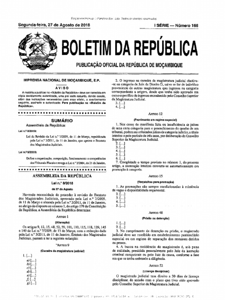 Lei+n º+9-2018,+de+27+de+agosto | PDF