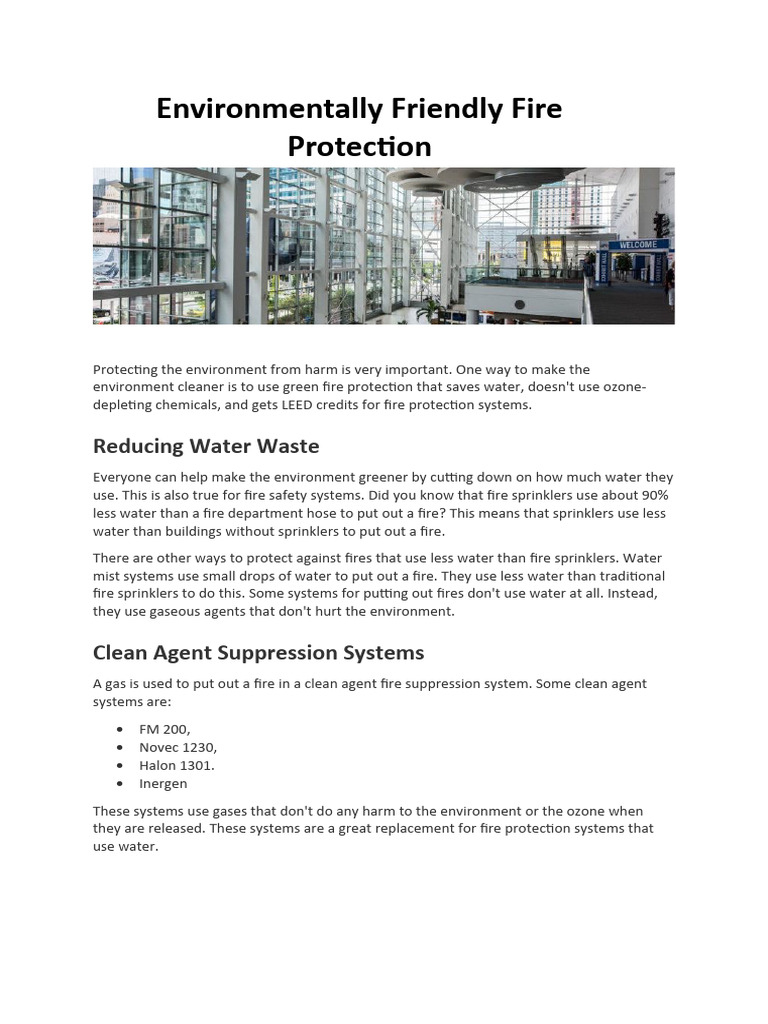 View of Eco-Friendly Fire Protection Systems | PDF | Home & Garden | Technology ...