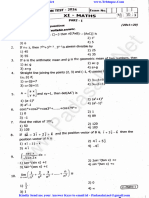 11th Maths EM 1st Revision Exam 2024 Question Paper Pudhukottai District English Medium PDF Download