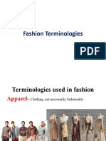 Introduction To Fashion and Fashion Terminologies