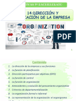 Diapositivas Tema 14 Direccion y Organizacion de La Empresa