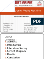 Electronics Voting Machine