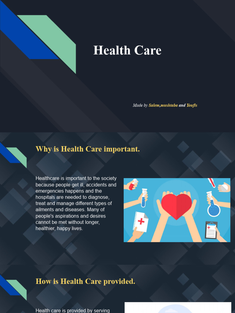 Importance and Types of Health Care | PDF | Health Care | Health Sciences