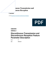 Discontinuous Transmission and Discontinuous Reception Feature Parameter Description
