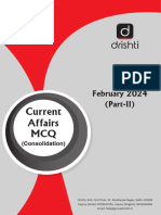 Monthly MCQ Consolidation (Feb. 2024) Part-2