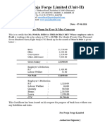 Pooja Forge Limited (Unit-II) : To Whom So Ever It May Concern