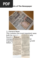 Parts Of A Newspaper And Headline Writing Newspaper And Magazine