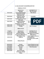 Rundown Acara Ramah Tamah Himasep 2023