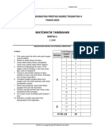 2023 Pat F4 Matematik Tambahan Kertas 1 - Soalan