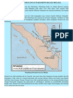 Kronologi Kedatangan Parameswara Ke Melaka