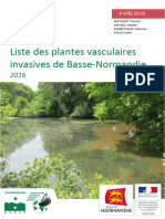 Liste Plantes Vasculaires Invasives Basse-Normandie 2016 CBNB