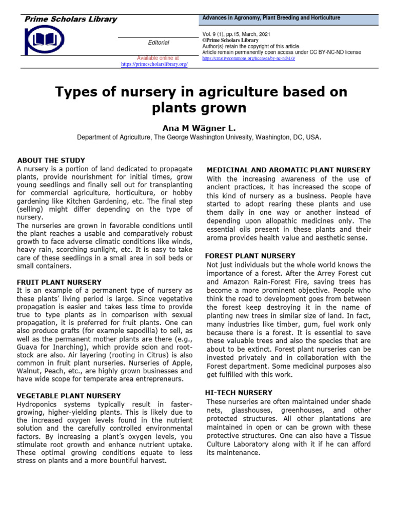 Types Of Nursery Education