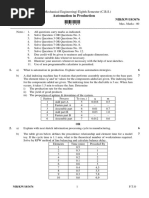 Me 8 Sem Automation in Production Winter 2018