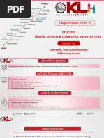 Session - 23 Operands Instruction Formats and Addressing Modes