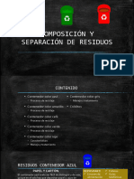 Composicion y Separacion de Residuos Solidos