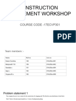 Construction Management Workshop