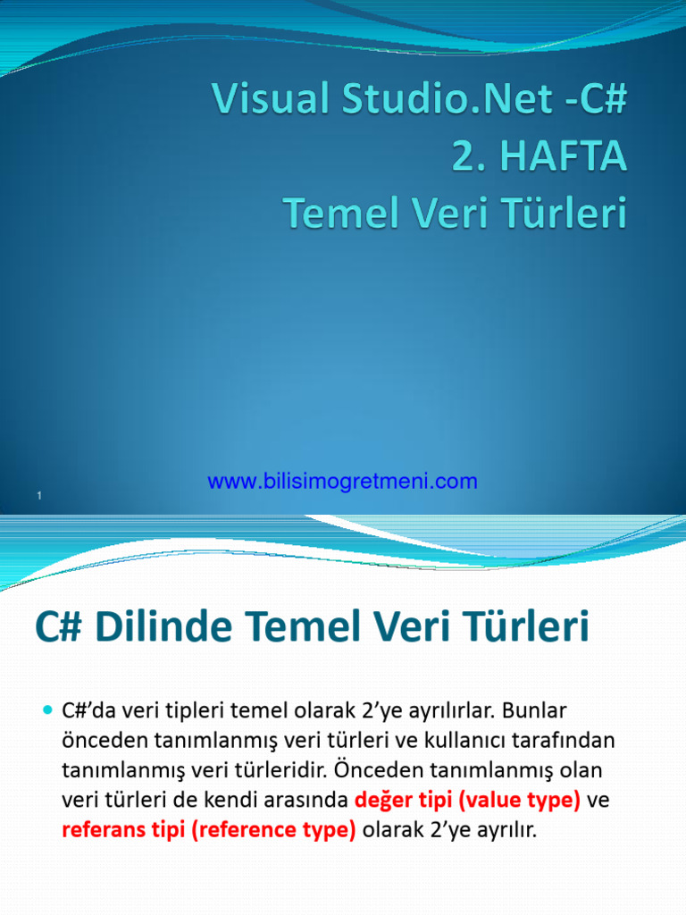 2 Temel Veri Turleri Pdf